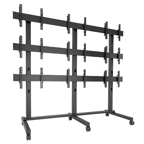 Videowall movil para nueve pantallas Videowall movil para nueve pantallas